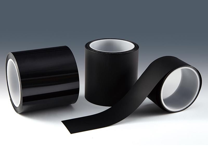 Black PET-based tape
